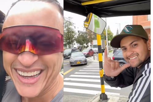 Elvis Crespo sorprendió a fan en Bogotá al subirse en su bicitaxi y pedirle que lo llevara su hotel