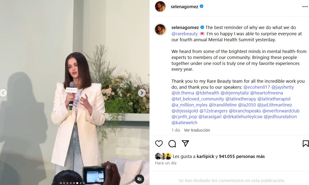 Selena Gomez reaparece en medio de rumores de infidelidad de Benny Blanco