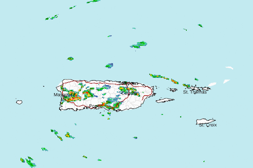 Siguen las fuertes lluvias: Emiten advertencia y aviso de inundaciones para estos municipios de la isla