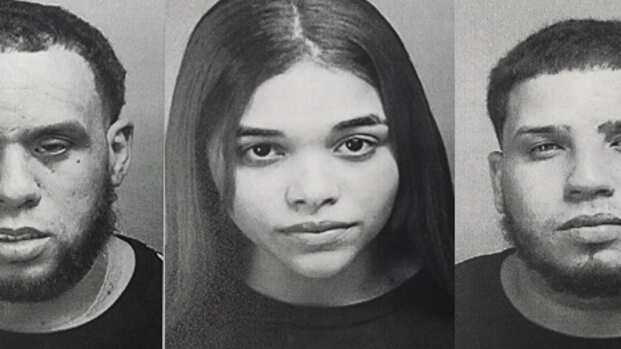 Carlos Geovani Román Vázquez, Darialys Pabón Gálvez y Rolando Román Vázquez.