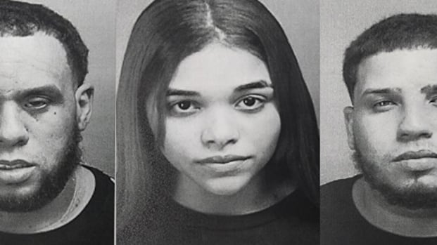 Carlos Geovani Román Vázquez, Darialys Pabón Gálvez y Rolando Román Vázquez.