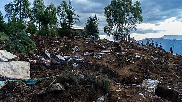 Deslizamiento de tierra en Colombia