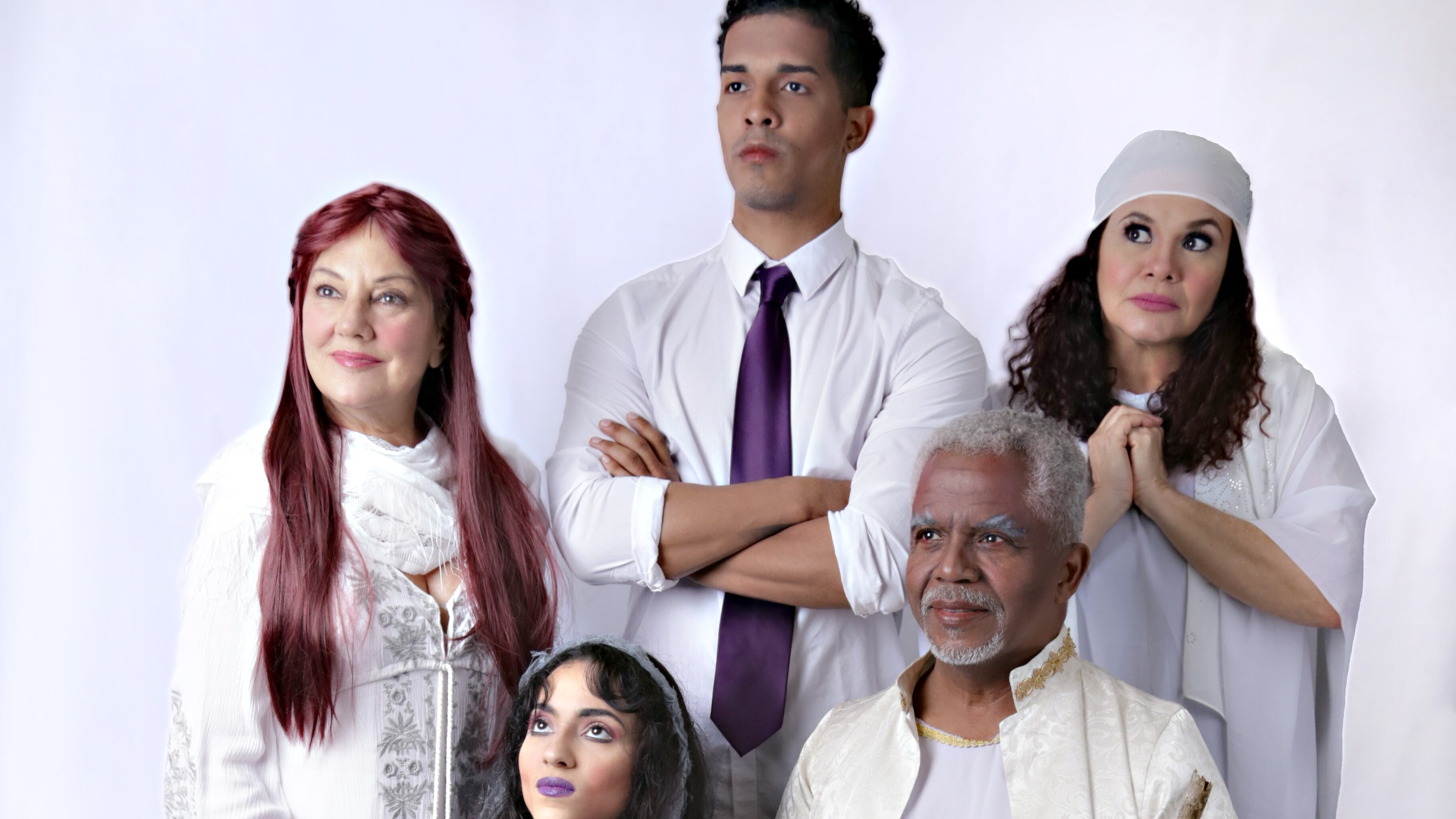 Elenco de “Yo, Próspero: la tempestad del Caribe”.