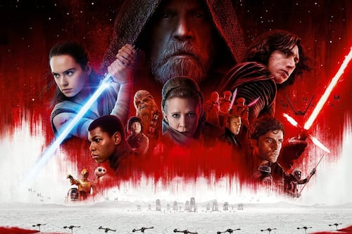 'Star Wars: The Last Jedi' logra 220 millones en EE.UU. en primer fin de semana