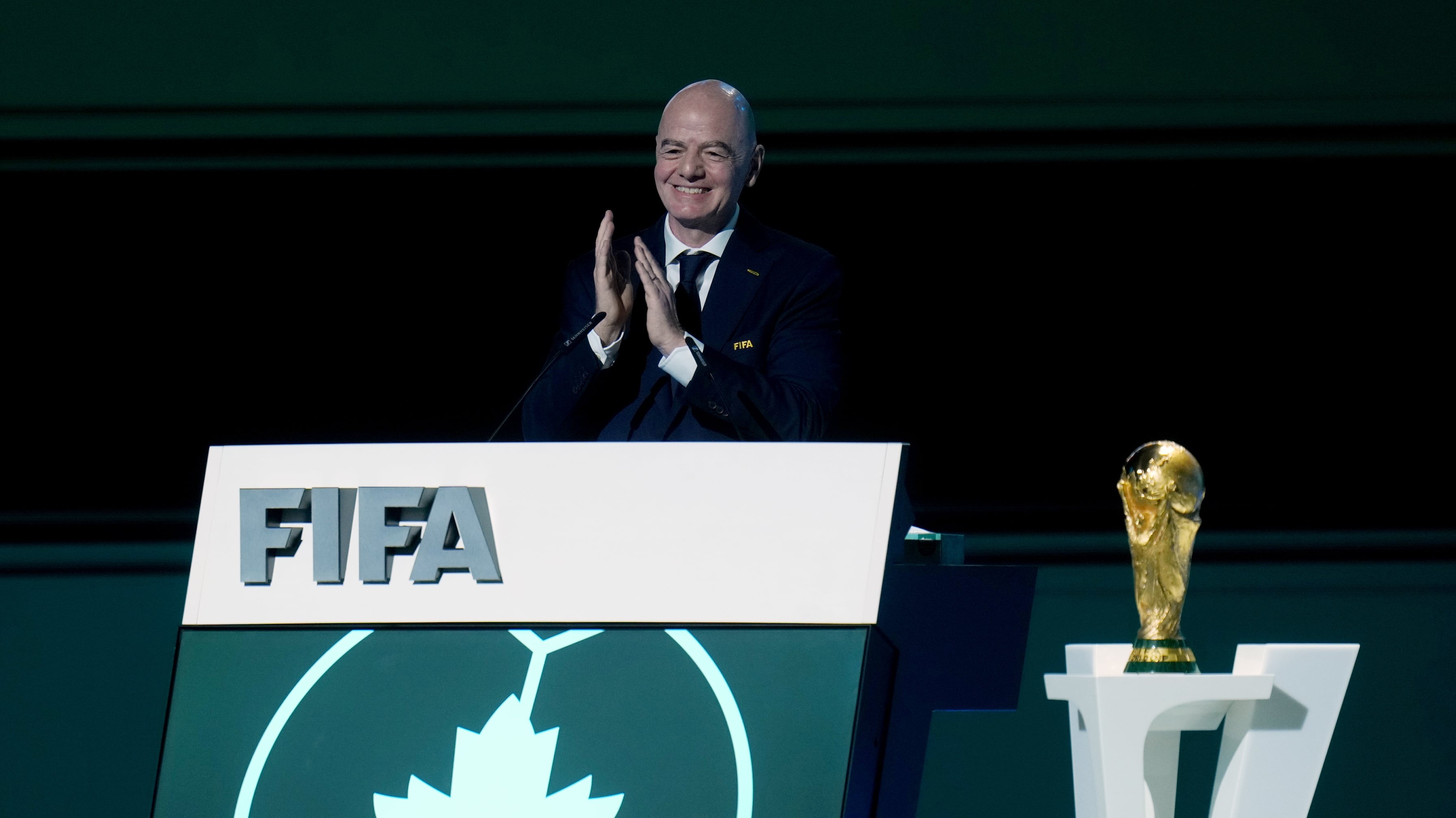 Gianni Infantino, en el Congreso de la FIFA en Vancouver. EFE/EPA/BOB FRID