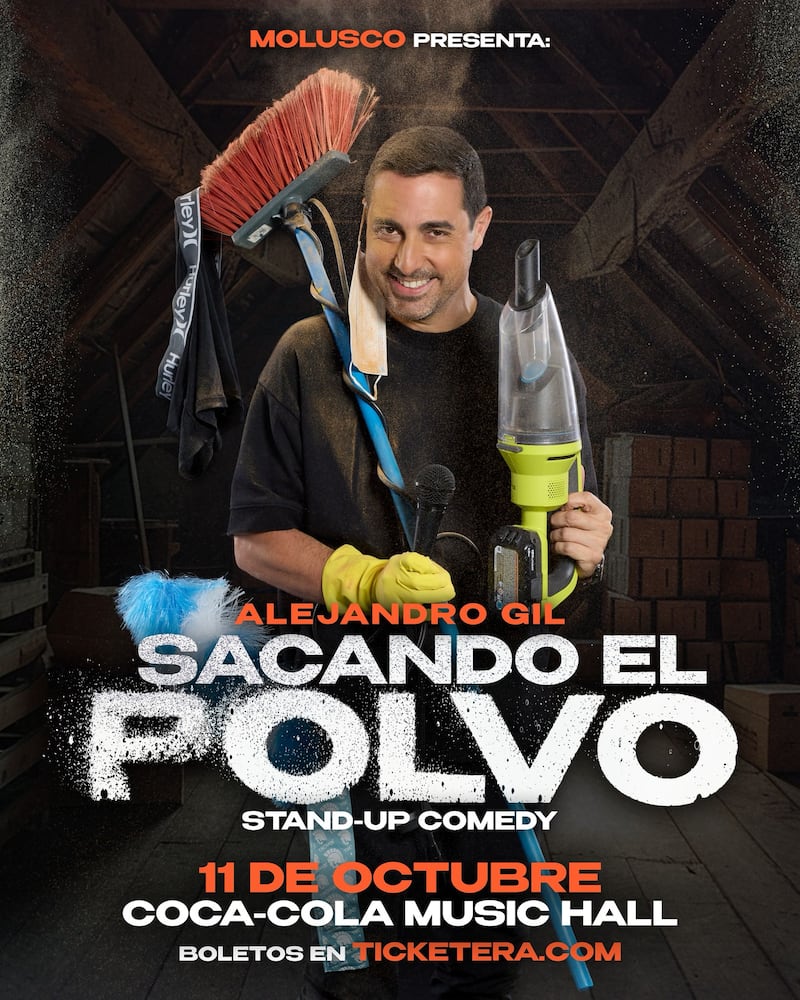 Alejandro Gil llega al Coca-Cola Music Hall con su nuevo ‘stand-up comedy’ “Sacando el Polvo”.