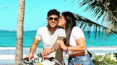 Kelvin Rentería y Alondra González de vacaciones en Puerto Rico.