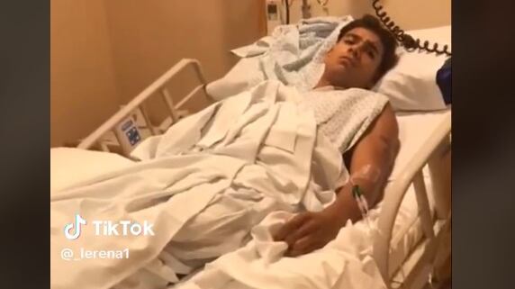 Sebastián es viral en TikTok por su reacción al despertar de la anestesia