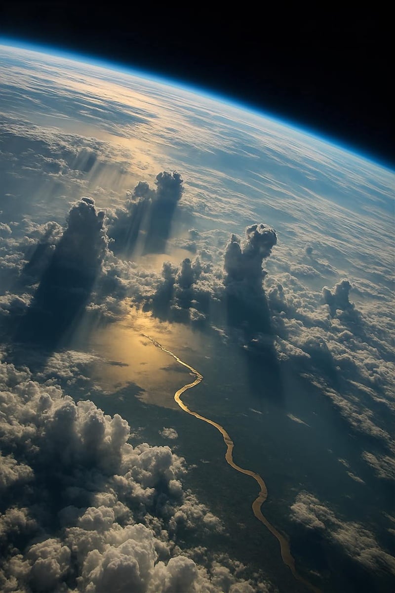 Río Amazonas desde la Estación Espacial Internacional de la NASA