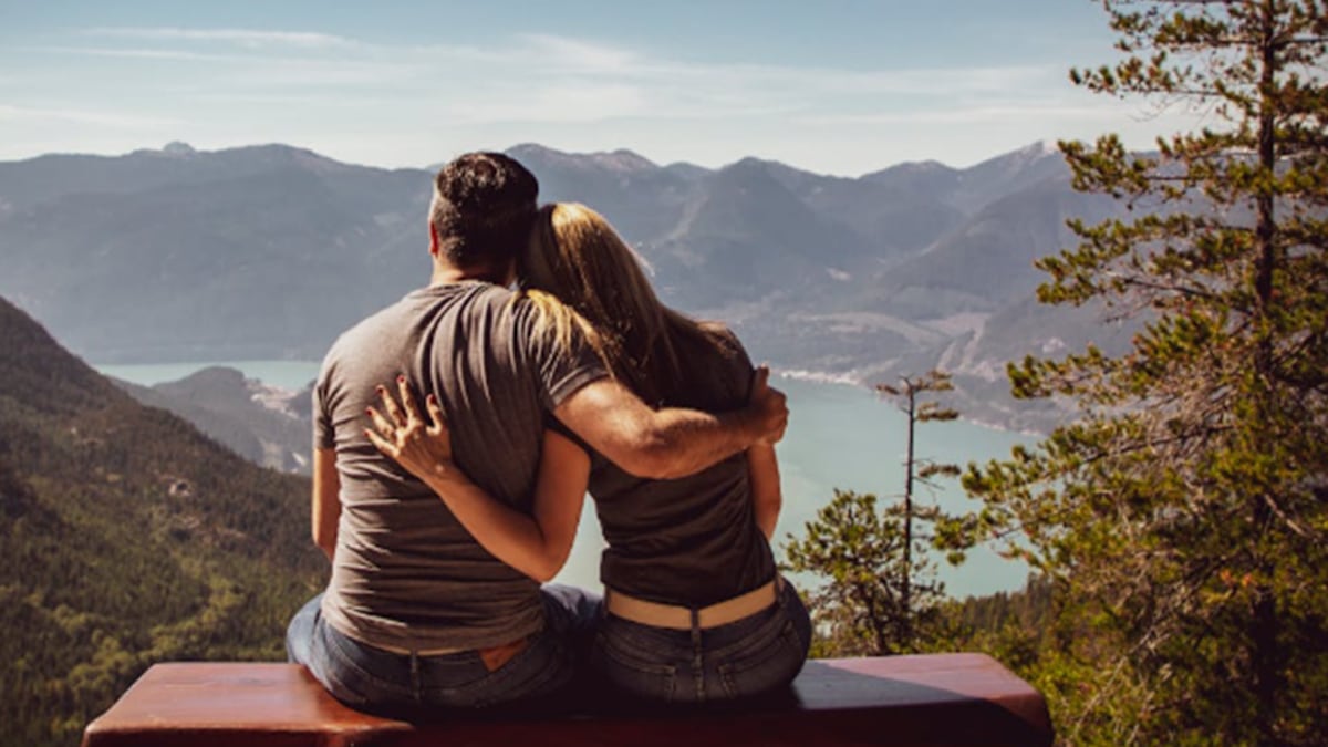 Pareja tipos de abrazos