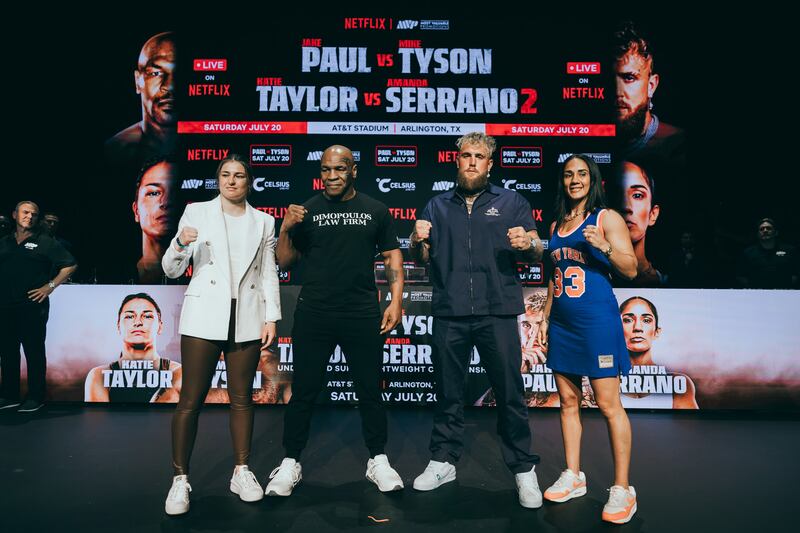 Amanda Serrano y Katie Taylor