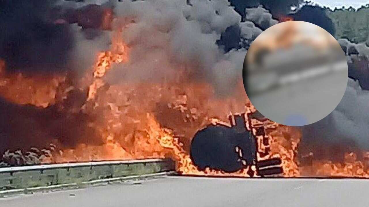 En redes sociales se filtró un video tomado por una cámara de seguridad.