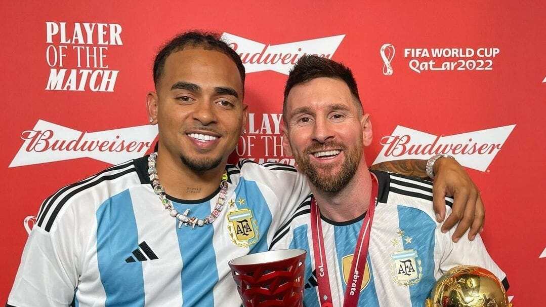 Ozuna y Lionel Messi