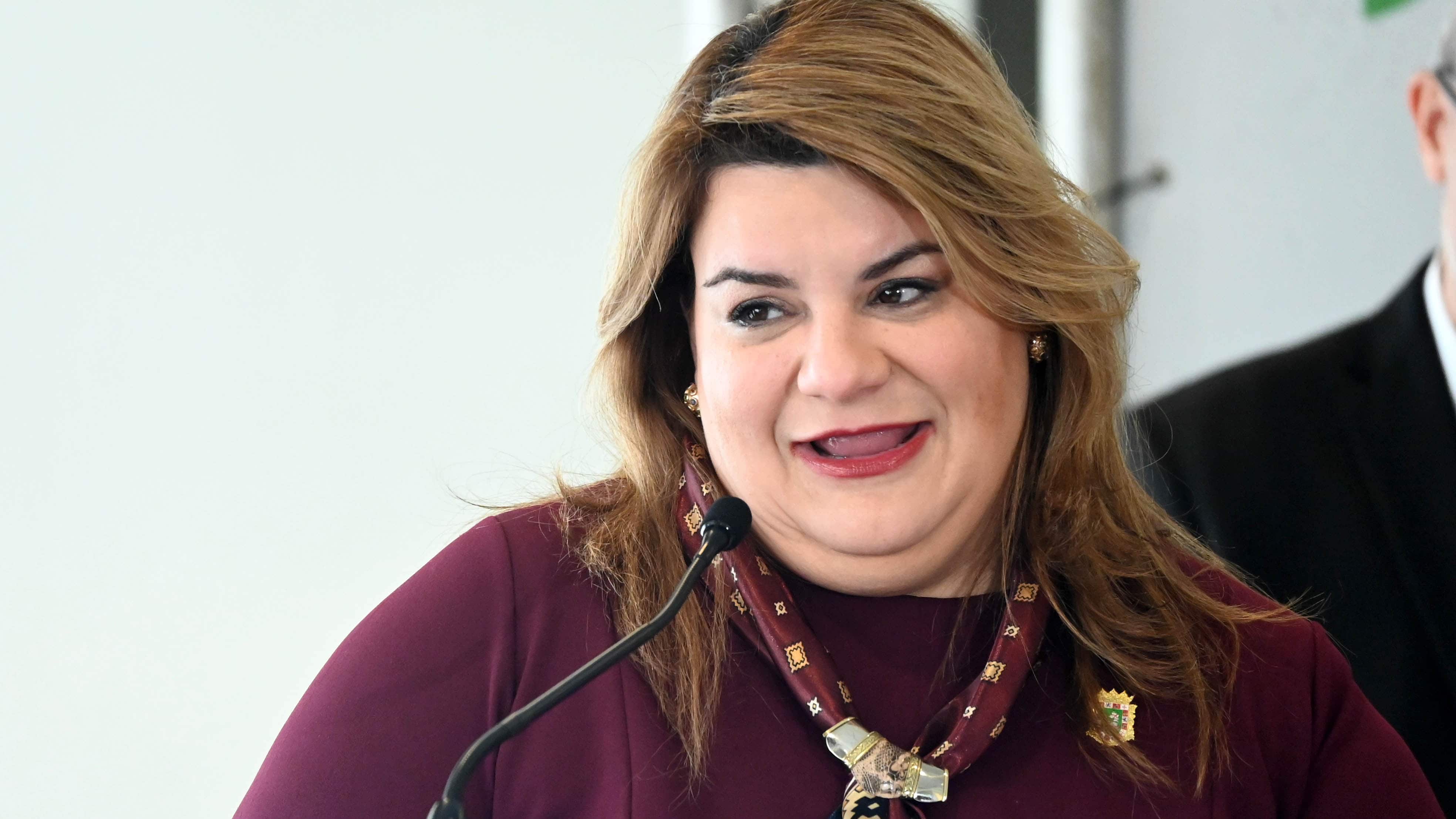 La gobernadora, Jennifer González. Presentación del Trofeo del World Baseball Classic.