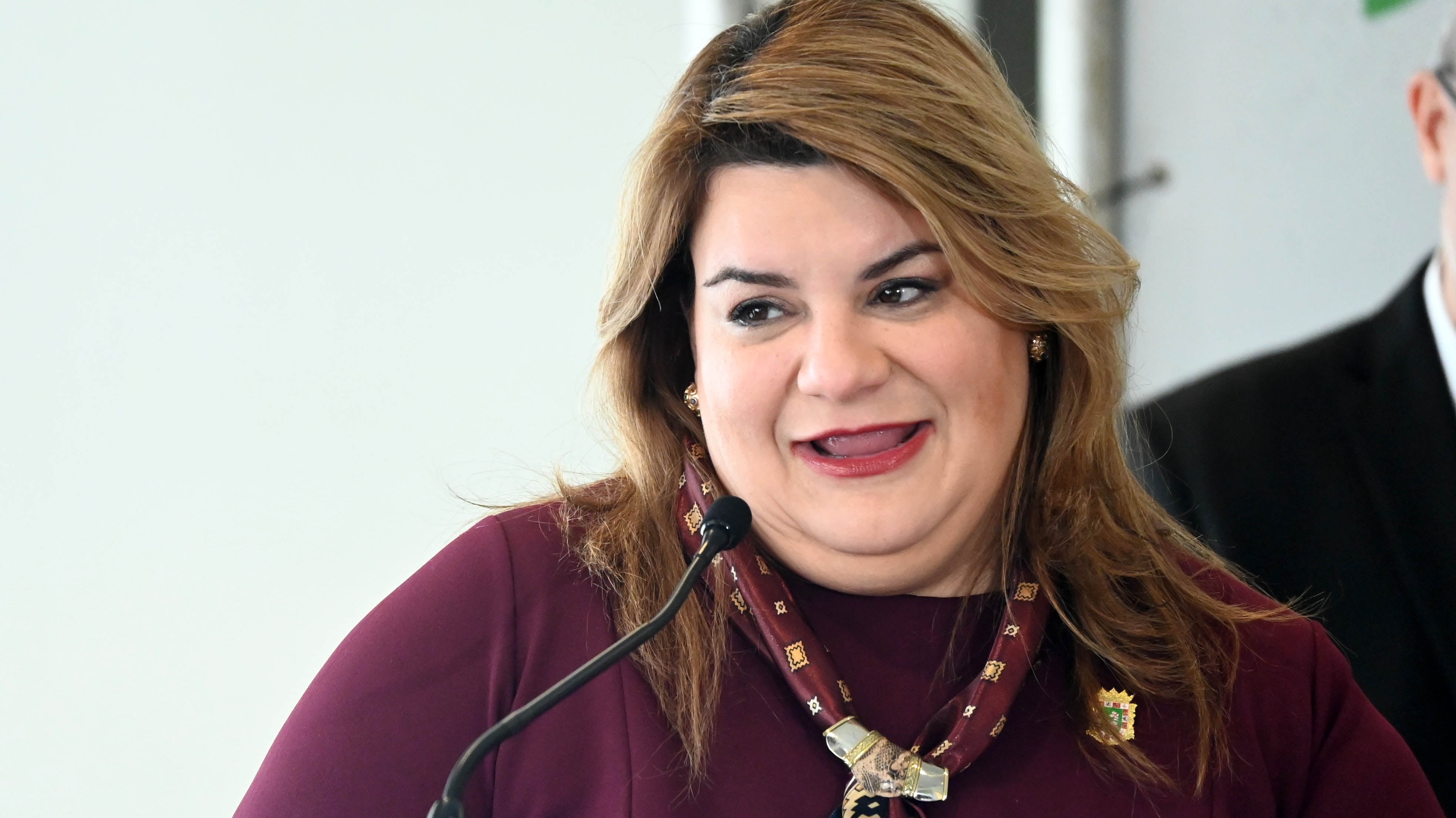 La gobernadora, Jennifer González. Presentación del Trofeo del World Baseball Classic.