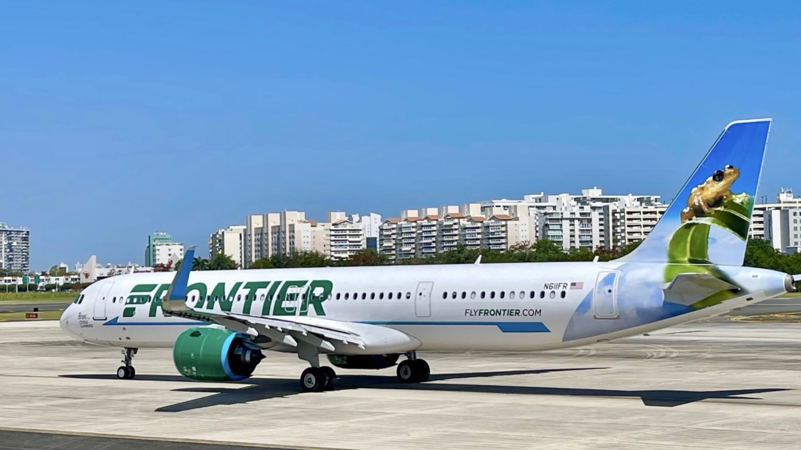 Frontier Airlines avión coquí