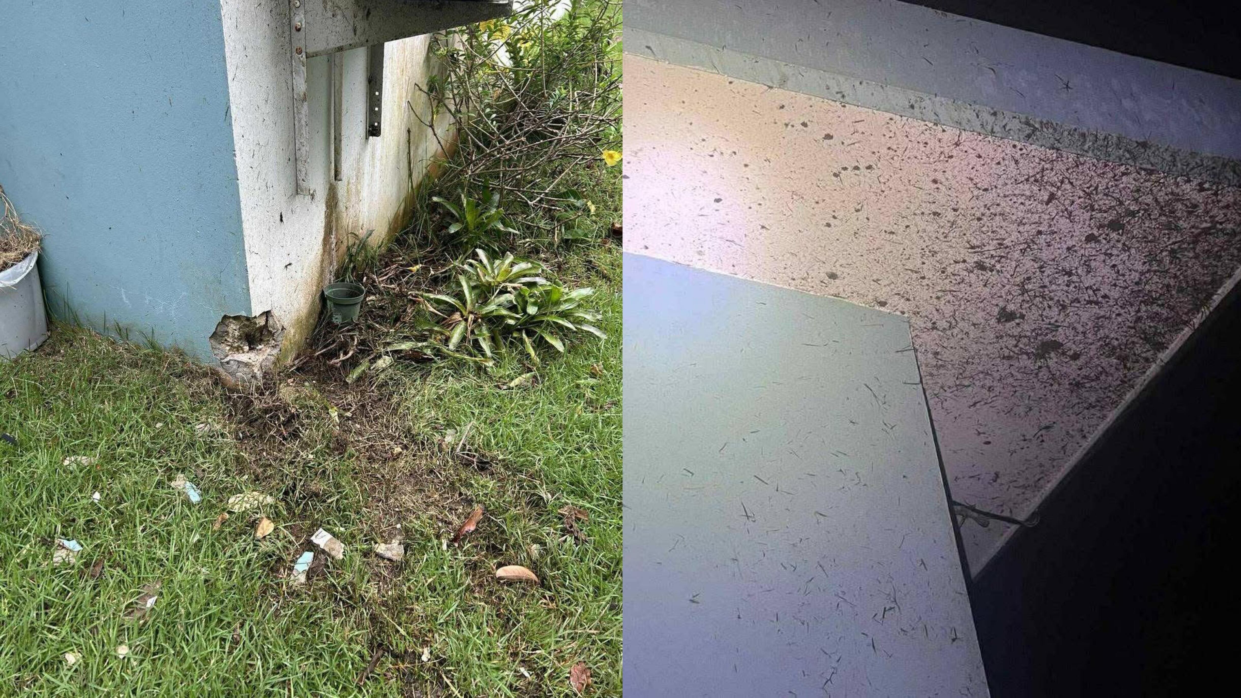 Tras el paso del huracán Erin, un rayo impactó una residencia en el municipio de Aguada.