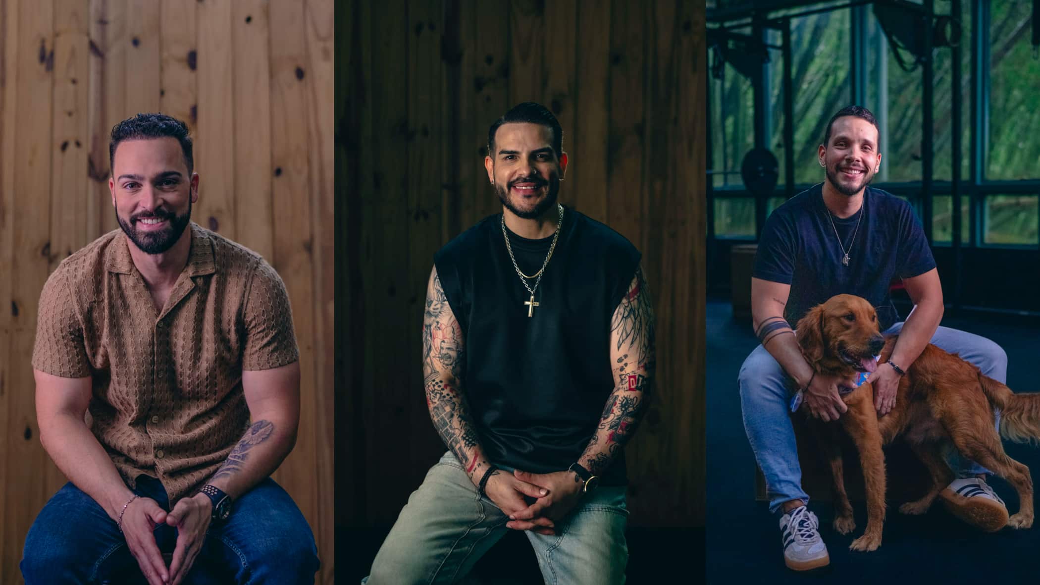 Carlos José Torres, Víctor Santiago y Alejandro Vázquez