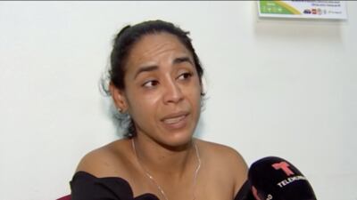 Melanie Cruz Cribilles, madre de la menor fallecida.