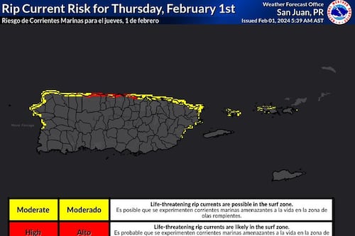 Frentes y remanentes de frentes con humedad asociada mantendrán condiciones variables en Puerto Rico