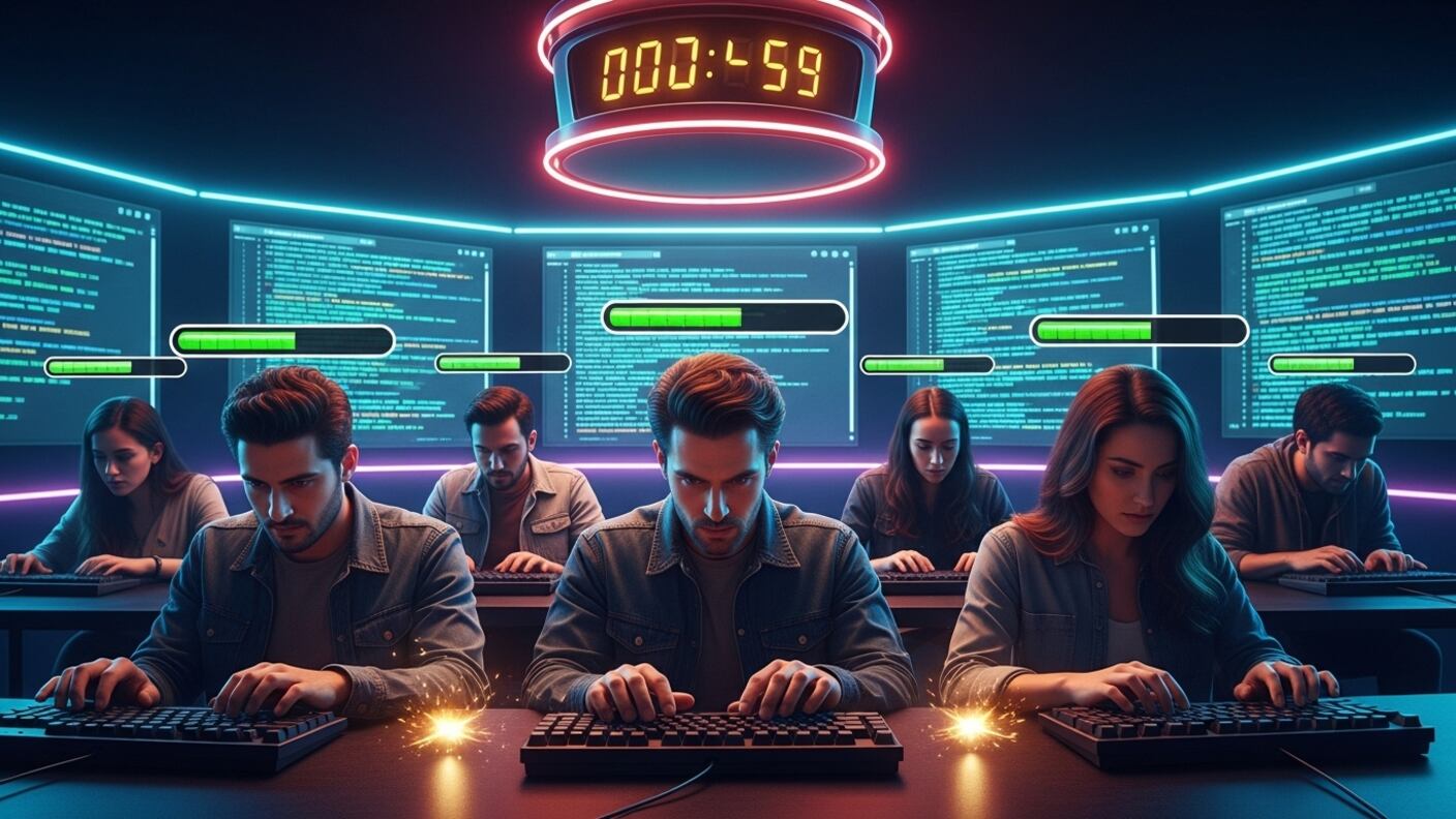 Videojuego viral de escribir / Imagen referencial / Whisk-FW