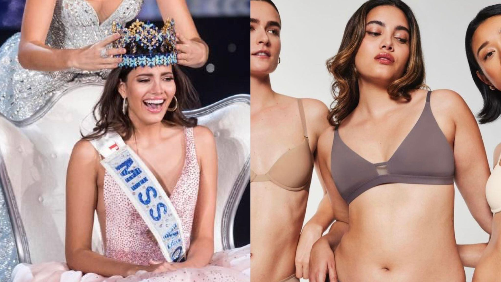 Stephanie del Valle como Miss Mundo 2016 y ahora como modelo curvy en el 2023.