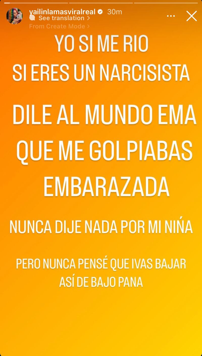 Mensaje de Yailín "La Más Viral"