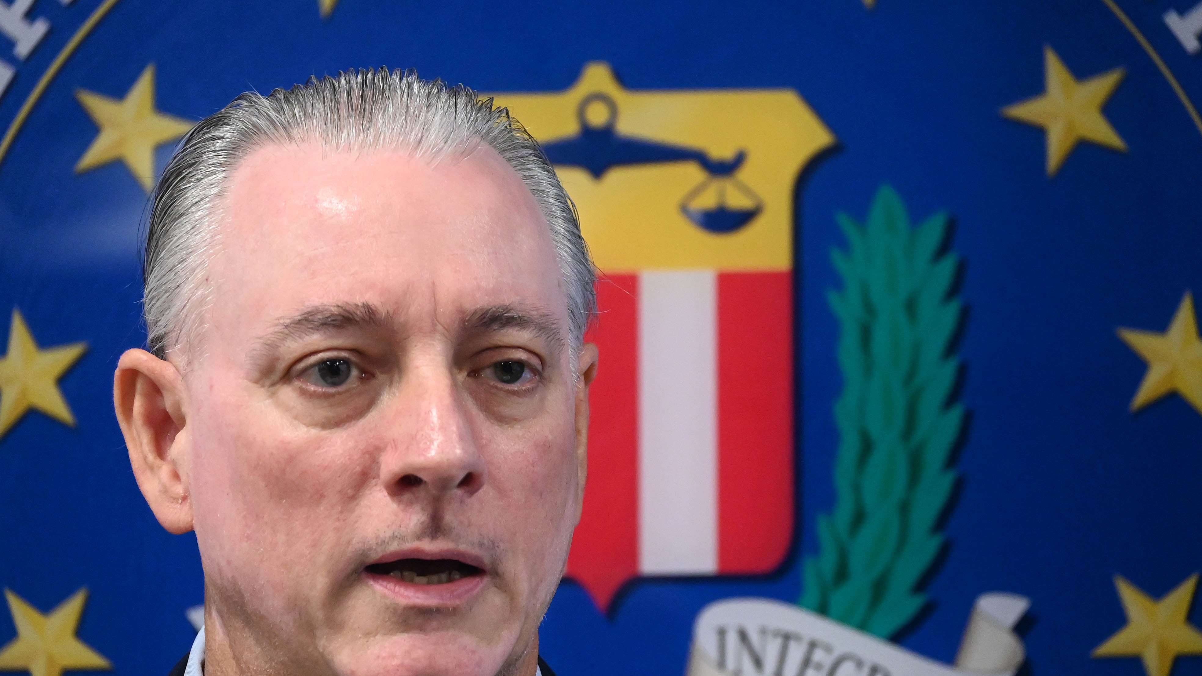 El secretario de Hacienda Angel Pantoja. Conferencia de Prensa sobre esquema de corrupción que se originaba en Hacienda.