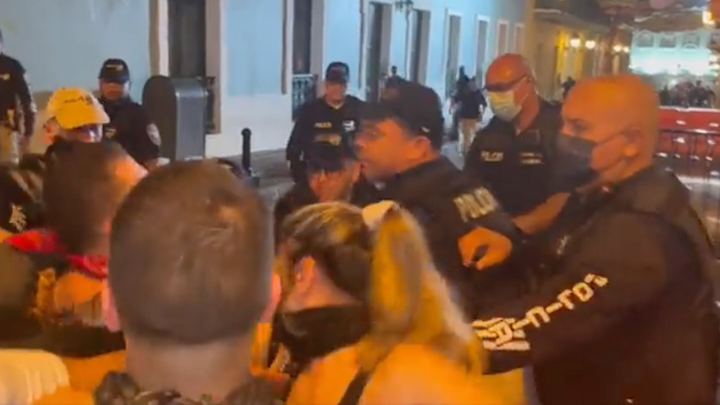 Disturbio en manifestación contra LUMA