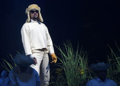 El exponente urbano interpretó sobre 30 canciones en la primera función de "No me quiero ir de aquí".