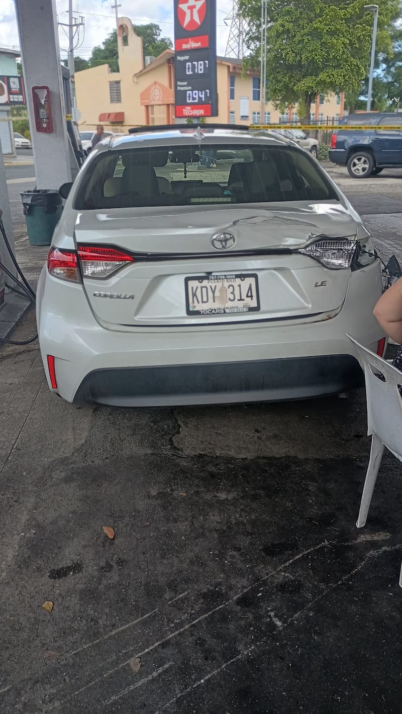 Los hechos ocurrieron en la estación de gasolina en Las Lomas.