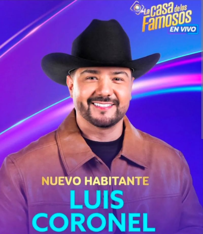Así luce Luis Coronel en 'La Casa de los Famosos 6'.
