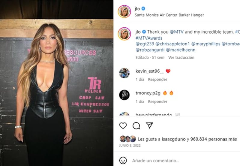 Jennifer López look