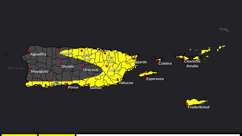 Riesgo de lluvia excesiva para este martes.