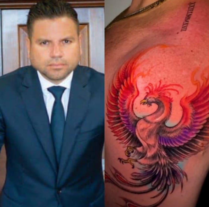 Félix "Cano" Delgado mostró su nuevo tatuaje en las redes sociales.