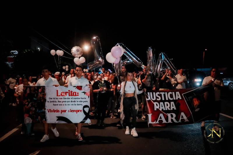 Marcha para reclamar justicia ante la muerte de Lara Camila González